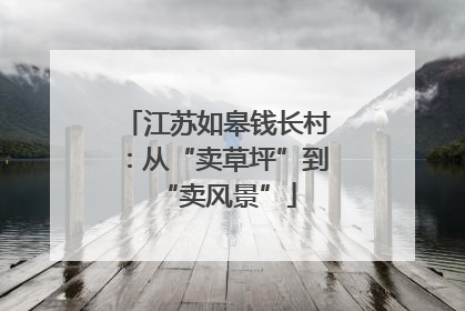 江苏如皋钱长村：从“卖草坪”到“卖风景”